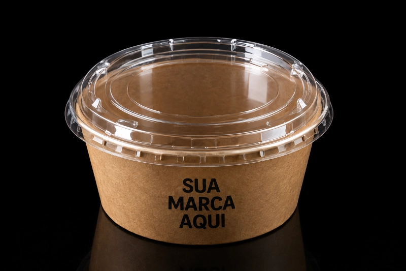 Copos personalizados com tampas plásticas